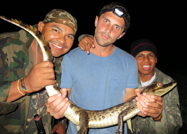 Amazon River Caiman Hunting