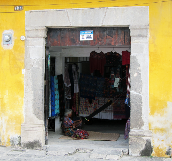 A peek into a typical shop in Antigua, Guatemala