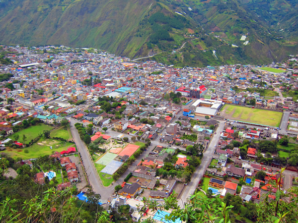 View of Banos Ecuador