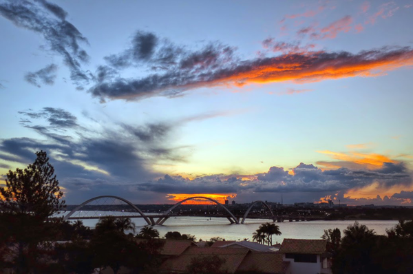 Brasilia Sunset JK Bridge