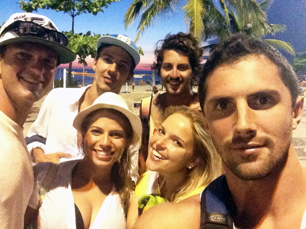 Baha Beach with the Brazilian Crew