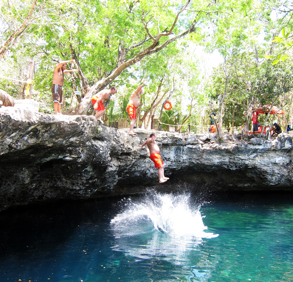 El Jardin Del Eden Cenote in the Yucatan Peninsula of Mexico