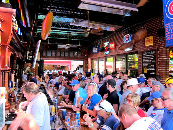 Bar in Wrigleyville after the Cubs game
