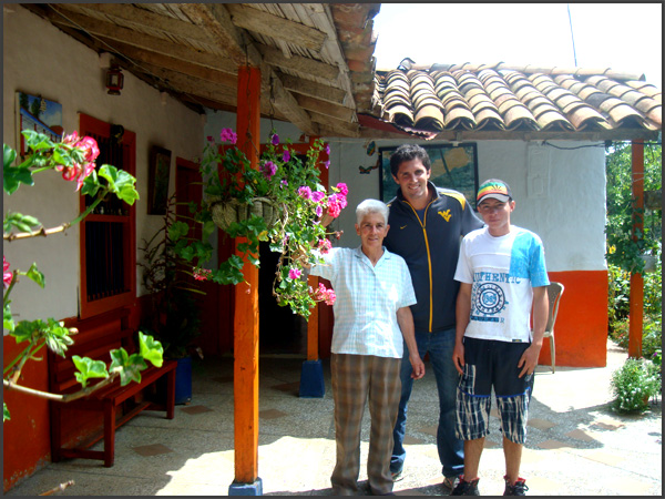 Family in Cisneros, Antioquia, Colombia