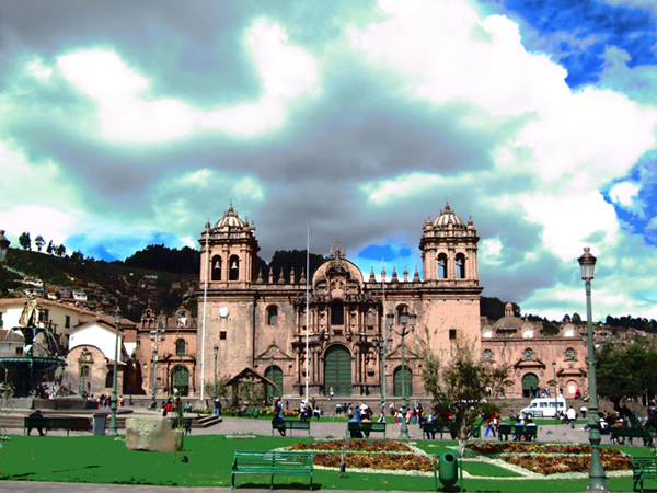 Central Cusco, Peru the capital of the Pre-Columbian Empire