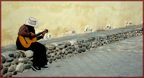 Guitar Player in Cachi, Argentina