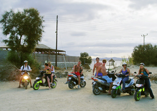 Renting Mopeds in Paros, Greece