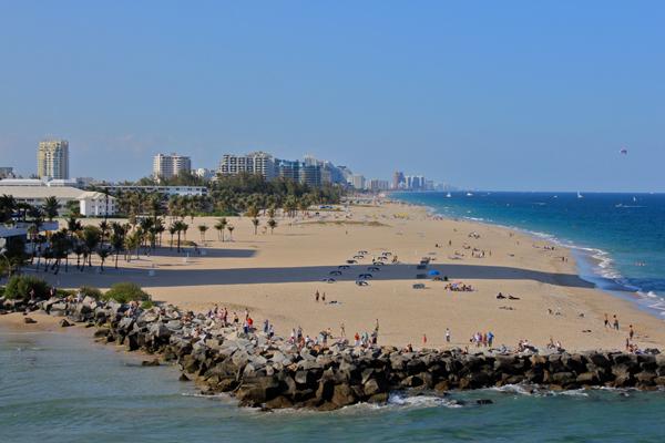 Fort Lauderdale Beach outside Miami, Florida