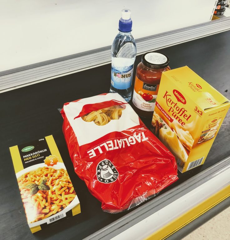 Iceland Vacation Expenses - Bonus Grocery Store