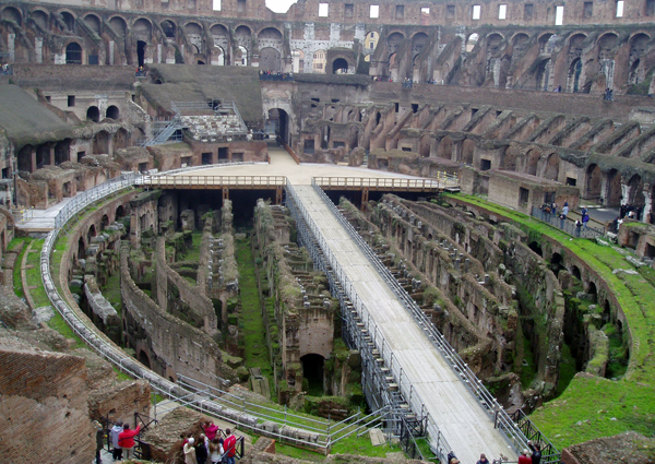 Inside the Roman Coliseum