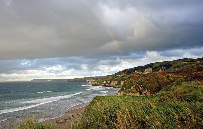 Ireland Road Trip - Whiterocks Beach Rainbow