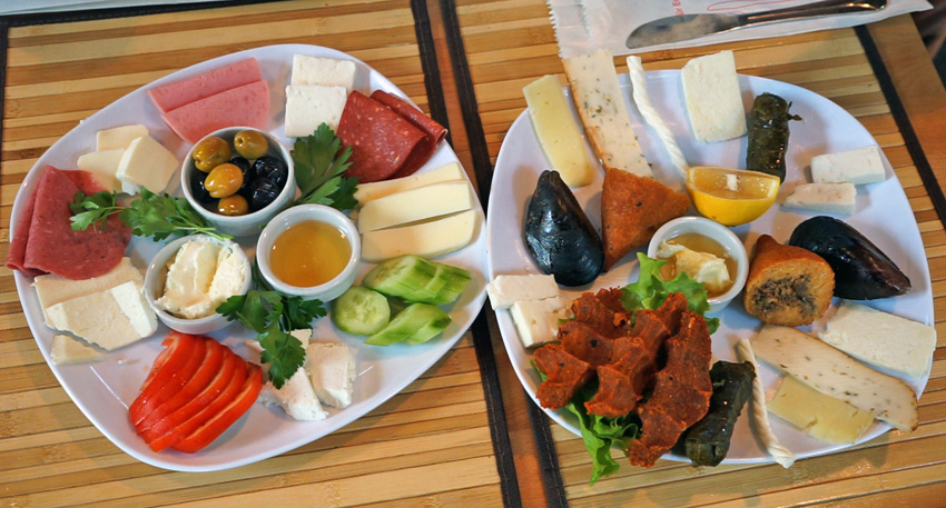 Turkish Food - Meats and Cheeses
