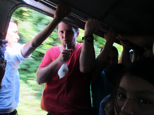 Microbus Ride with Fresh Coconut Water