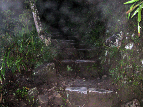 The dark hike up to Machu Picchu