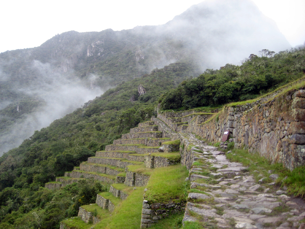 Hiking to the Sun Gate from Machu Picchu
