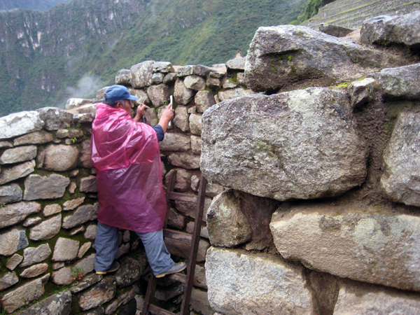 Working to maintain Machu Picchu