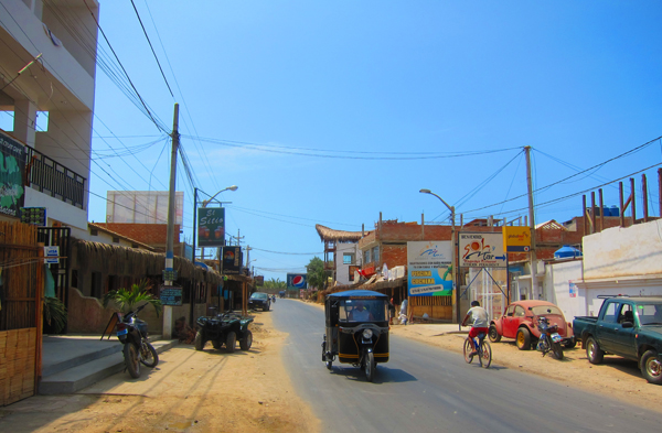 The streets of Mancora Peru