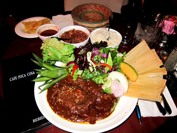 Tucson Mexican Restaurants - Pollo con Mole Negro at Cafe Poca Cosa