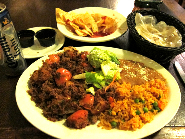 Tucson Mexican Restaurants - Carne Seca at El Charro Cafe