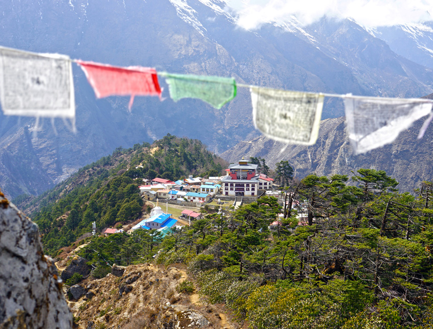 Buddhist Monastery in the Himalayas 