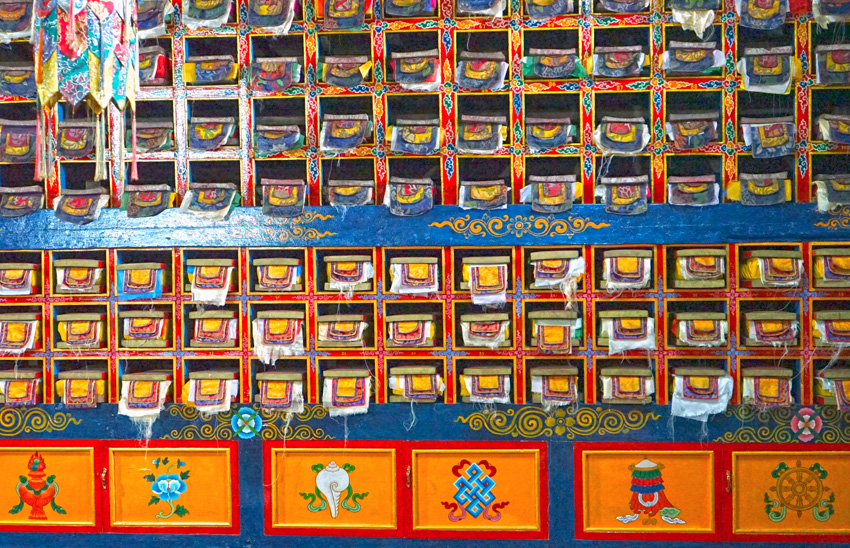 Buddhist Scriptures inside the Monastery