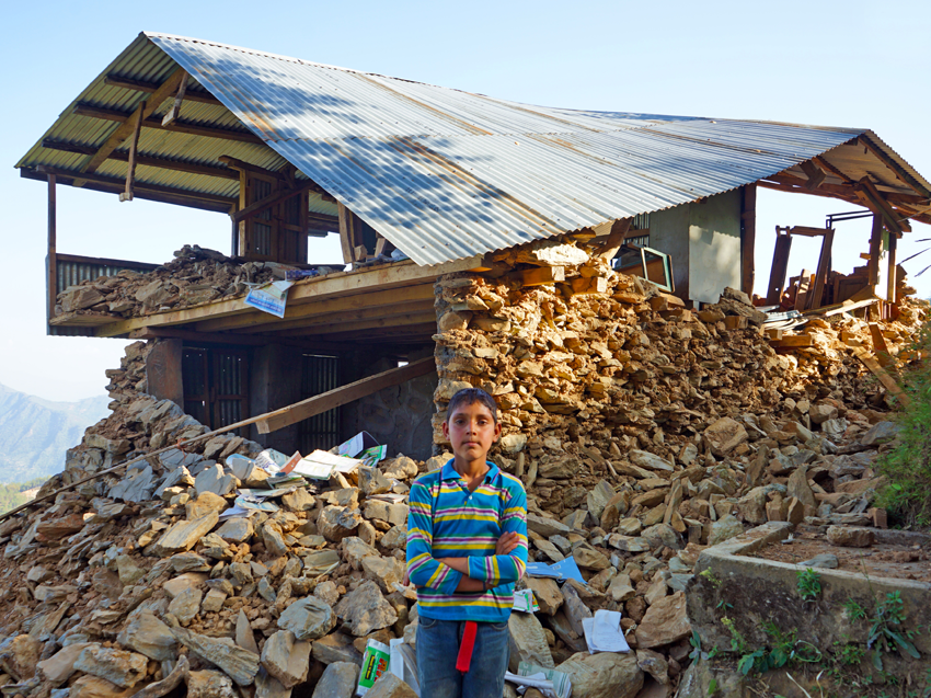 Nepal Earthquake Relief - School Destroyed