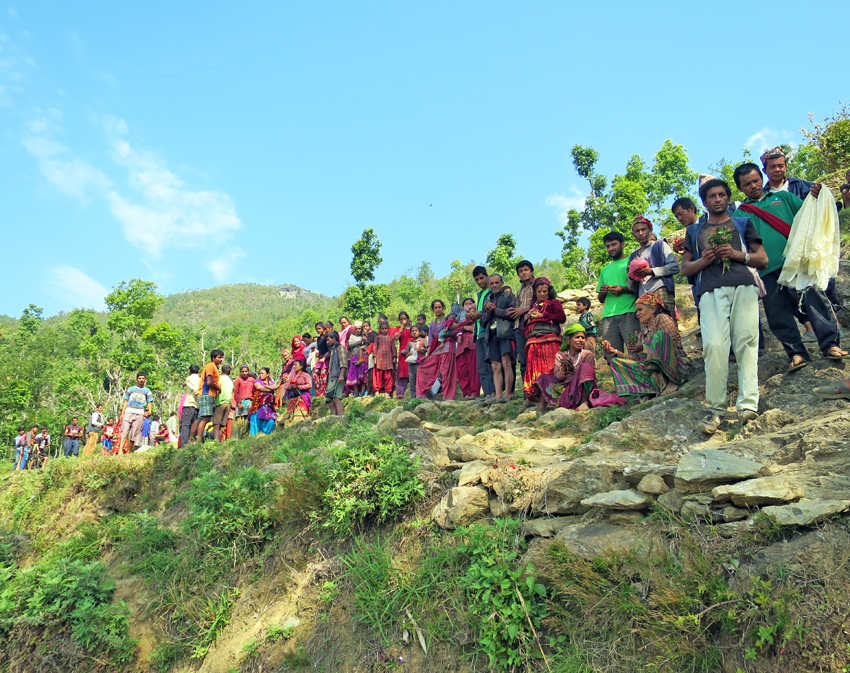 Nepal Earthquake Relief - The Village Came Out to Say Goodbye