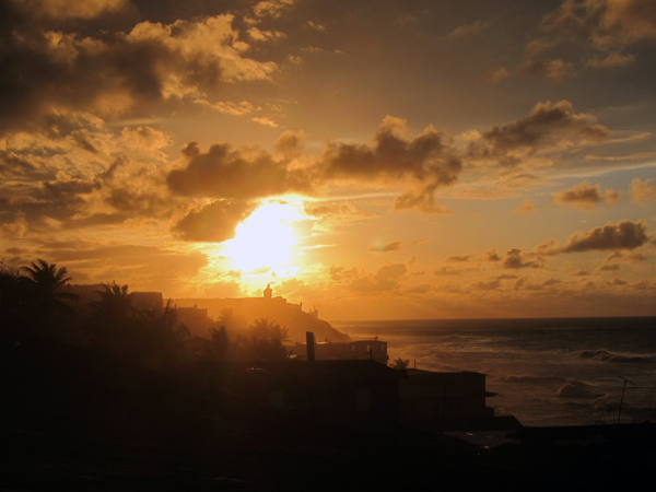 Sunset in Old San Juan (no filter)