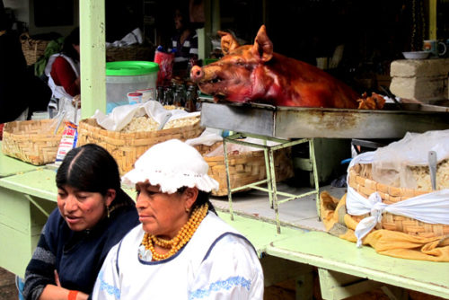 Otavalo Market in Otavalo Ecuador
