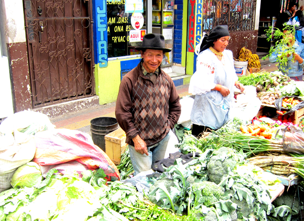 Otavalo Market in Otavalo Ecuador - Veggie Man