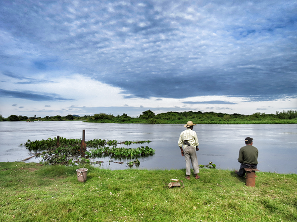 Fishing in The Pantanal Wetlands of Mato Grosso do Sul, Brazil