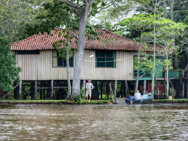 Homes in The Pantanal Wetlands of Mato Grosso do Sul, Brazil