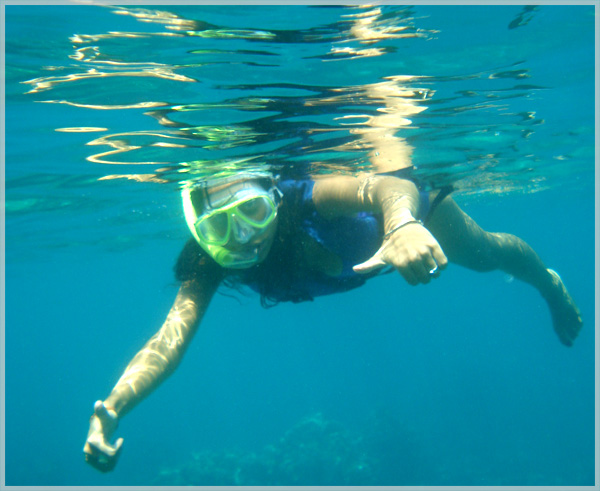 Snorkeling around the Islas del Rosario