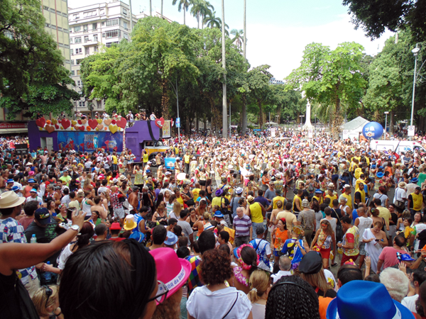 Pre-Carnival Bloco Party Preparing for Brazil Carnival 2014