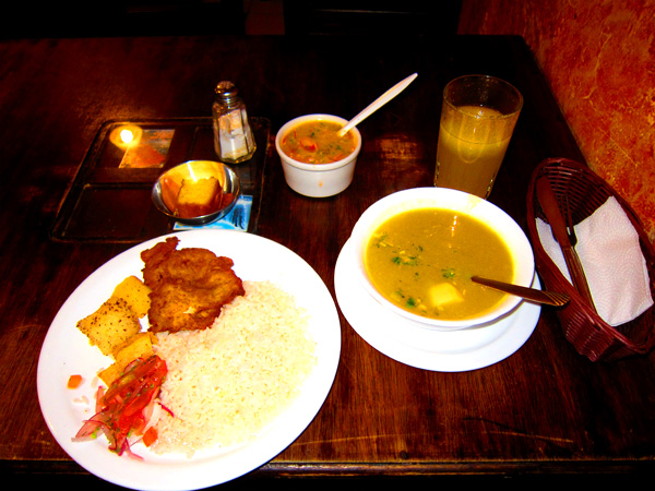 Typical Lunch in Quito, Ecuador - $1.90