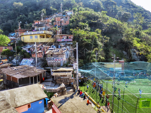 Santa Marta Favela in Rio de Janeiro Brazil