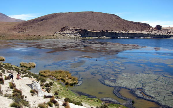 Laguna Negra (Black Lagoon) on our Salar de Uyuni Tour in Bolivia