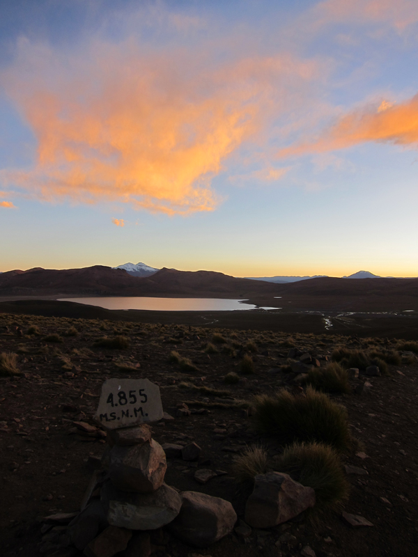 Sunset on Day 1 of our Salar de Uyuni Tour in Bolivia