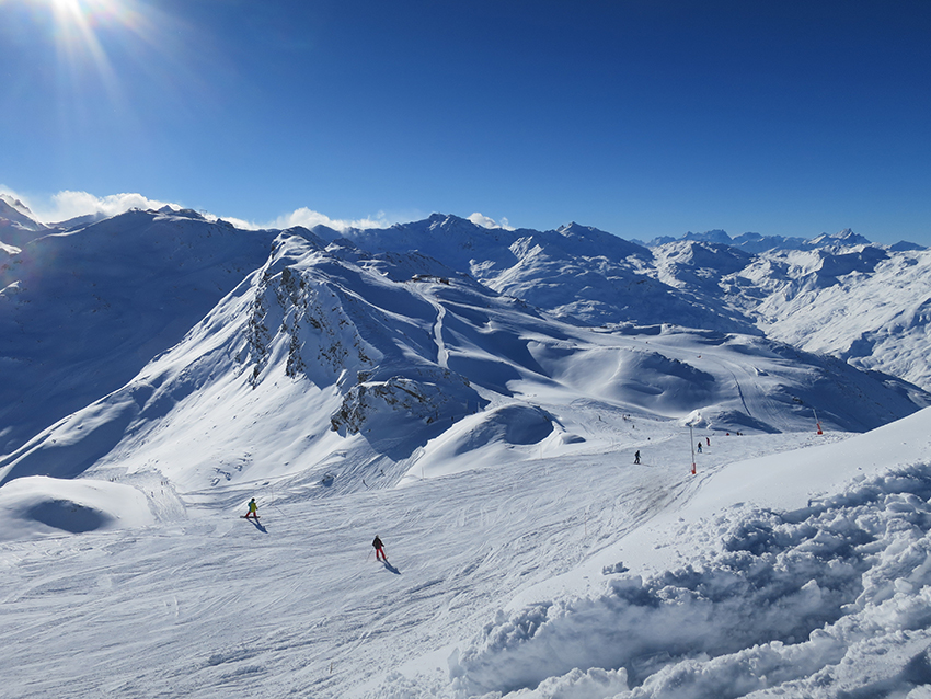 Skiing the French Alps