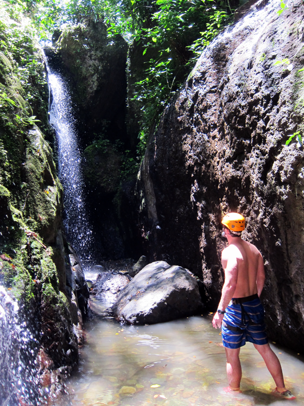 Admiring the pristine waterfalls of El Toro Negro Rainforest