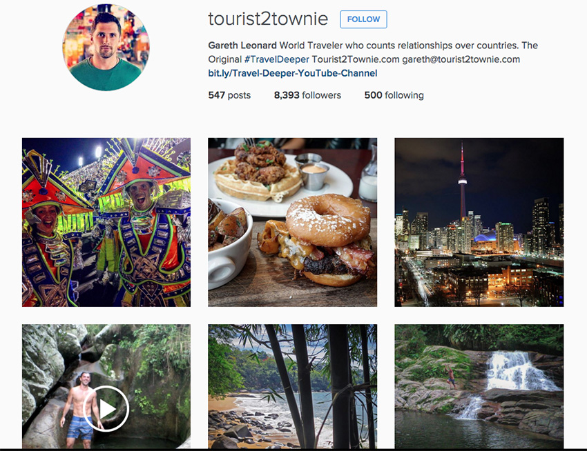 Tourist2Townie Instagram