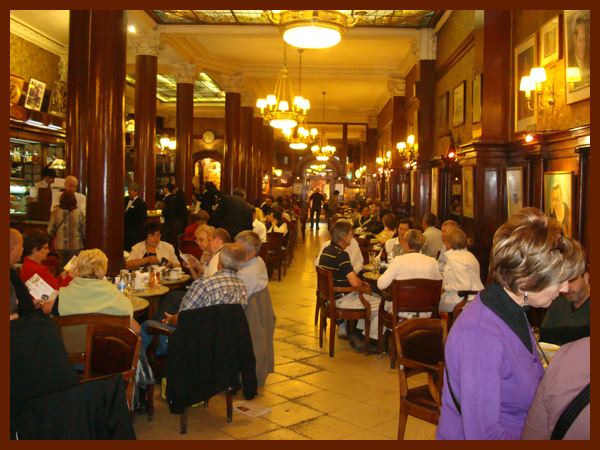 The oldest Cafe in Argentina, Cafe Tortoni in Buenos Aires