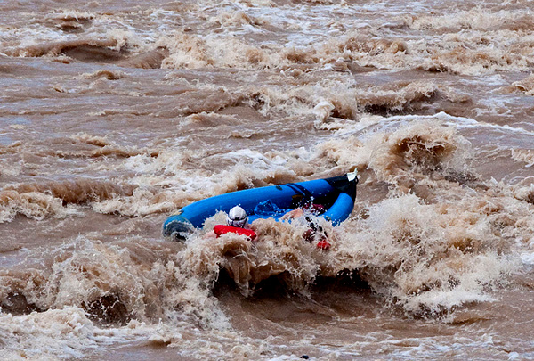 White Water Rafting gone wrong in the Colorado River outside Moab