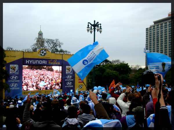 El Mundial in Plaza San Martin Buenos Aires, Argentina