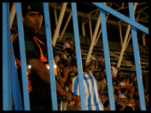 Police - Racing vs Hurucan Argentina Futbol in Buenos Aires
