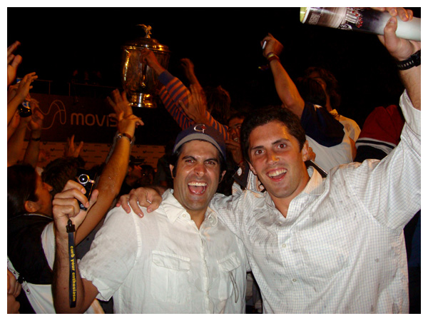Celebrating with La Dolfina Champions of the Argentine Open Finals in Buenos Aires, Argentina